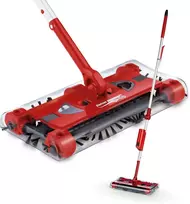 Swivel Sweeper akumuliatorinė grindų šluota be laidų, 360° sukamasis mechanizmas, lengva konstrukcija