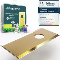 Hausprofi tvirtinami titano atsarginiai peiliai robotui vejapjovei Eufy E15 E18, 45 vnt., su varžtais ir dėžute