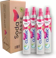 SodaTASTE CO₂ balionų keitimo rinkinys Quick Connect sistemai, 4 vnt. iki 240 l vandens, Quick Classic