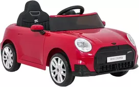 Vaikiškas Mini Cooper elektromobilis su 2 greičiais, saugos mygtuku, nuo 3 metų, juodas