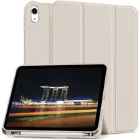Dėklas knygutė iPad 11 - 2025 11", iPad 10 - 2022 10.9" - Smėlio spalvos