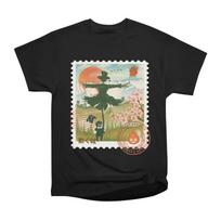 Howl's Moving Mail Stamp Graphic Double Sided Unisex T-Shirt XL