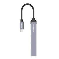 Dokavimo stotelė ColorWay CW-HUB04 4-in-1 USB-C – HDMI, Gigabit Ethernet, USB-A, PD pralaidumas