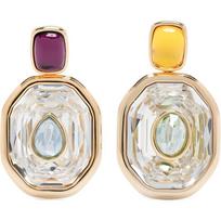 Swarovski Chroma original design gold plated brass crystal earrings women's gold 5705582 auksas