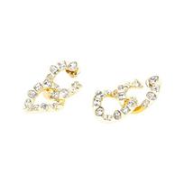 Swarovski Geometric Crystal Gold Plated Earrings Women's Gold 5663263WHIGOS auksas