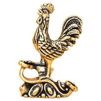 Laimės ir sėkmės gaidžio ornamentas Didelis gaidys Bronzinės figūrėlės Solidžios gryno žalvario figūrėlės Studijų stalo dekoracijos Namų dekoras A