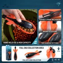 Feeder for Fishing with Two Random Patterns and Slight Color Variation One Size oranžinė