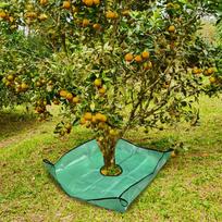 Bush Trimming Tarp 39.37x39.37inch with 7.9 Inch Center Hole and Four Corner Buckles for Easy Fixing Around Shrubs and Trees China Mainland