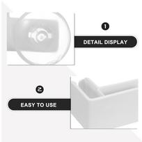 1Set Dog Playpen Panel Connector for Indoor Puppy Fence Small Dog Kennel Enclosure Fixed Buckle High Strength Plastic Pet Fence 6.8X5X4CM