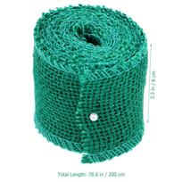 Green Jute Burlap Roll 2M Length 6Cm Width Eco-Friendly Rustic Ribbon for Christmas Wedding Decoration Crafts Burlap Ribbon Roll other žalia