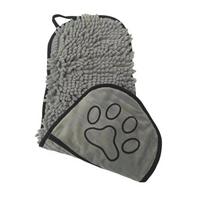 Super Absorbent Microfiber Pet Bath Towel Quick Drying Soft Bath Robe Lint Free Washcloth For Small Medium Dogs Cats Pet Grooming Cleaning Accessories pilka