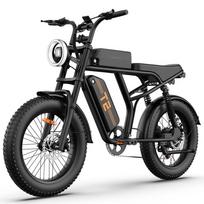 Electric Bicycle Urlife T2 20  Fat Tire 500W Motor Fully Suspended Adult Electric Bike 7 Speed Dual Disc Brakes 48V 15.6Ah Max Load 120Kg juoda