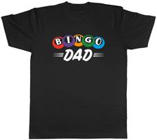 Bingo Dad Mens T-Shirt Number Card Jackpot Tee Gift XL