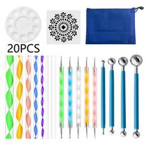 Mandala Dotting Tools Kit Complete Dot Art Set with Stencils Brushes & Tools for DIY Crafts Nail Art for Beginners and Advanced