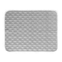 Cooling Pad For Dog cat Sweat Absorbent Sleeping Rug 45x35cm Soft Self Cooling Pet Mat For Small Medium Large Dog Kitten Crate pilka spalva