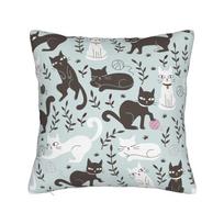 Cat Animal Paw Pillowcase Soft Polyester Cushion Cover Decor Cute Pillow Case Cover Bed Square 40*40Cm Peach skin 18*18(CM)-1Pcs