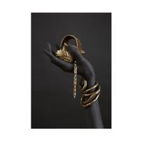 African Black and Gold Women Hand with Jewelry Art Posters and Prints Canvas Painting Wall Pictures for Living Room Decoration No Frame 21*30cm