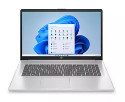 HP Laptop 17-cp2004ns, AMD Ryzen 5 7520U, 16GB RAM, 512GB SSD, 17.3 inch FHD, Natural Silver, Windows 11 Home