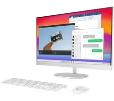 HP All-in-One 24-cr2002na stalinis kompiuteris, Intel Core Ultra 5 225U, 8GB DDR5 RAM, 256GB SSD, 23,8 colių Full HD IPS ekranas, Windows 11 Home, belaidė klaviatūra ir pelė