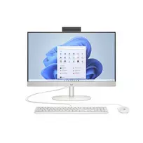 HP All-in-One 24-cr0046na stalinis kompiuteris, Intel Core i5-1334U, 8GB RAM, 512GB SSD, 23.8 inch Full HD IPS ekranas, Windows 11 Home, baltas