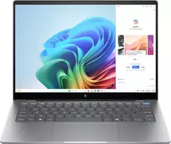 HP OmniBook X Flip 14-fk0xxx 2-in-1 nešiojamas kompiuteris, AMD Ryzen 3, 16GB RAM, 512GB SSD, 14.0 inch 2.8K OLED liečiamasis ekranas, Windows 11 Home, Meteorite Grey