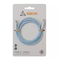 SBOX USB-C į USB-C laidas 1m Mėlynas - Įkrovimas ir duomenų sinchronizavimas
