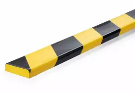 Durable S10 kabelių apsauga, PVC, juoda/geltona, plokščia, 1000 mm, 40 mm
