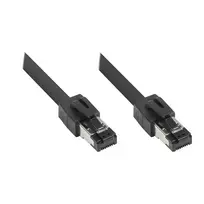 GoodConnections RNS® Cat.8.1 S/FTP Patch Cable, 0.5m, Black, LSZH, 40Gbit/s, 2000MHz