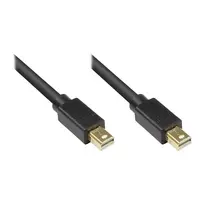 GoodConnections Mini DisplayPort 1.1 laidas, Kištukas-Kištukas, Auksuoti kontaktai, Juodas, 5m