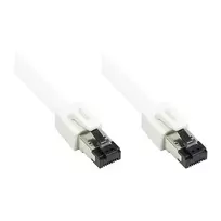 GoodConnections RNS® Cat.8.1 S/FTP Patch Cable, PiMF, LSZH, 2000MHz, 40Gbit/s, White, 0.5m