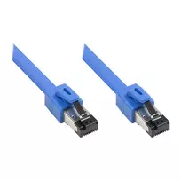 GoodConnections RNS® Patch Cable Cat. 8.1, S/FTP, PiMF, Halogen-Free (LSZH), 2000MHz, 40Gbit/s, Blue, 2m
