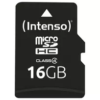 Intenso 16GB MicroSDHC Class 4 atminties kortelė su SD adapteriu