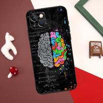 Brain Art Case For iPhone 13 12 11 14 15 Pro Max 7 8 Plus X XR XS Max 12 Mini SE 2020 2022 Cover Coque iPhone 11