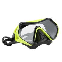 Silicone Adults Snorkeling Goggles Toughened Glass Large View Swimming Glasses Diving Equipment Yellow Black