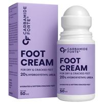 Carbamide Forte 20% Urea Foot Cream Roll-On 50ml For Cracked Heels Moisturising & Repairing