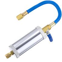 R12 R134A R22 Air Conditioning Car Oil Injection Dye Injection Tool 2 Ounce 1/4  Pure Liquid Oil Coolant Filler Tube