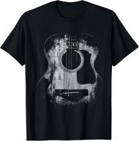 NEW LIMITED Distressed Acoustic Guitar Player Rock & Roll T-Shirt S