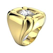 Swarovski Dulcis Logotipo Dizaino Kristalinis Žiedas Unisex Porai Auksinis 181050025624371 auksas