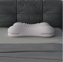 Ergonomic Memory Foam Pillow for All Sleep Positions, Multi-Zone Support, Zero Pressure, Deep Sleep, Neck Pain Relief 50.5x30x10.5cm pilka spalva