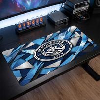 Manchester City Printed Large Mouse Pad, Non Slip Soft Rubber Gaming Desk Mat for Office Laptop Computer Decor 30cmx60cm（11.8x23.6inch）