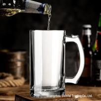 MDNG 520ML Handled Glass Beer Mugs - Set of 4