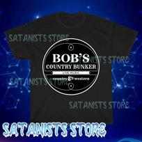 New Bob's Country Bunker Men's Black T-shirt Funny Size S to 5XL L