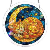 Animal Acrylic Puzzles Suncatcher Window Hanging Crafts DIY Puzzle Suncatcher for Living Room Bedroom Summer Home Balcony Decor