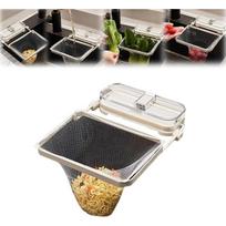 Sink Strainer Sink Drainer Suction Cup Reusable Sink Drain Strainer for Kitchen Food Waste with 50 Pcs Disposable Mesh Bags Foldable Multifunctional balta