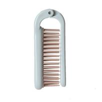 1pc Foldable Hair Comb Portable Detangling Hair Brush Hair Brush Anti Static Head Massager Travel Combs Hair Styling Accessories mėlyna