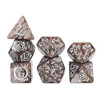 7 vnt. DND kauliukai 7 vnt./rinkinys Drakono rašto poliedriniai kauliukai Role-Playing D&D TRPG Stalo žaidimo kauliukai Kaip dovana Pramogų aksesuarai amazonė