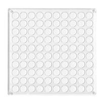 Clear Acrylic Magnetic Seashell Display Box Multiple Grids Large Capacity Transparent Small Craft Organizer Jewelry Shell Storage Box 100Grid