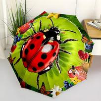 1pc Ladybug Umbrella Portable Folding Umbrella Durable Iron Frame, Suitable for All Seasons Home Travel Outdoor yy260319092