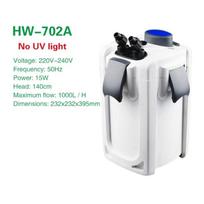 15W 30W 45W Canister Filter Aquarium Filter Ultra-quiet External Aquarium Filter Bucket Sterilizer Aquarium Lamp white