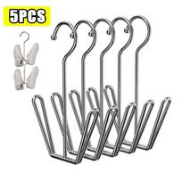 Multi-Functional Shoe Rack with Double Hook Design Stainless Steel Hanging Shoe Organizer Shoe Drying Rack Laundry Accessories